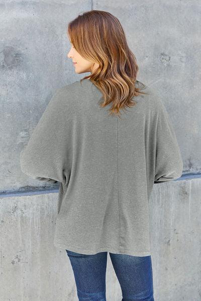 Full Size Long Sleeve T-Shirt in 8 Colors - Olive Ave