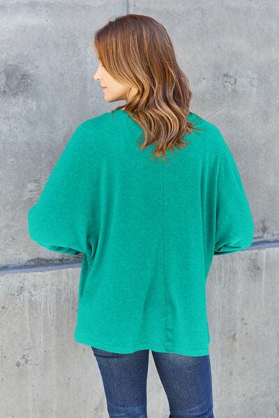 Full Size Long Sleeve T-Shirt in 8 Colors - Olive Ave