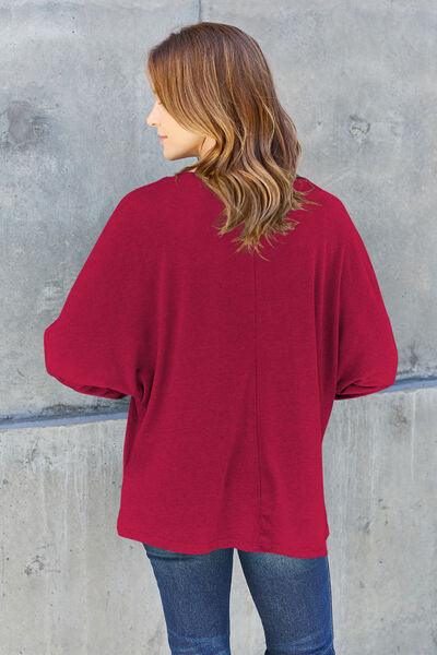 Full Size Long Sleeve T-Shirt in 8 Colors - Olive Ave