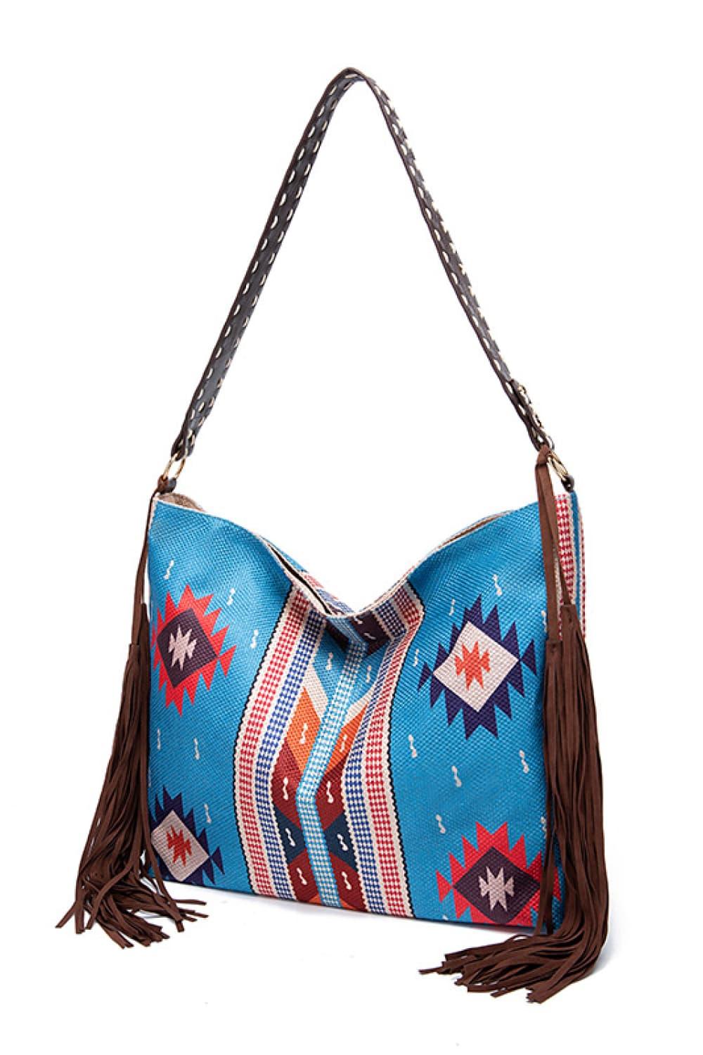 Geometric Canvas Tote Bag - Olive Ave