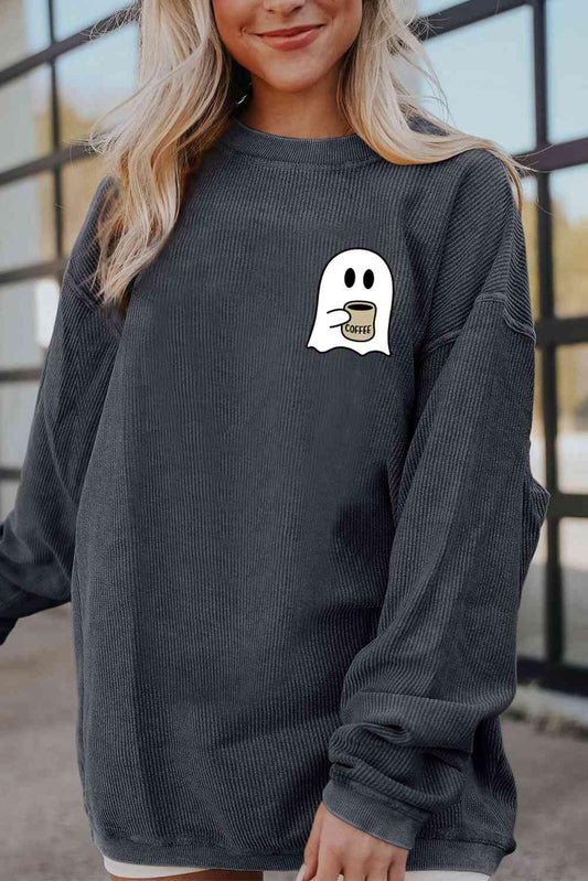 Ghost Coffee Graphic Sweatshirt - Olive Ave