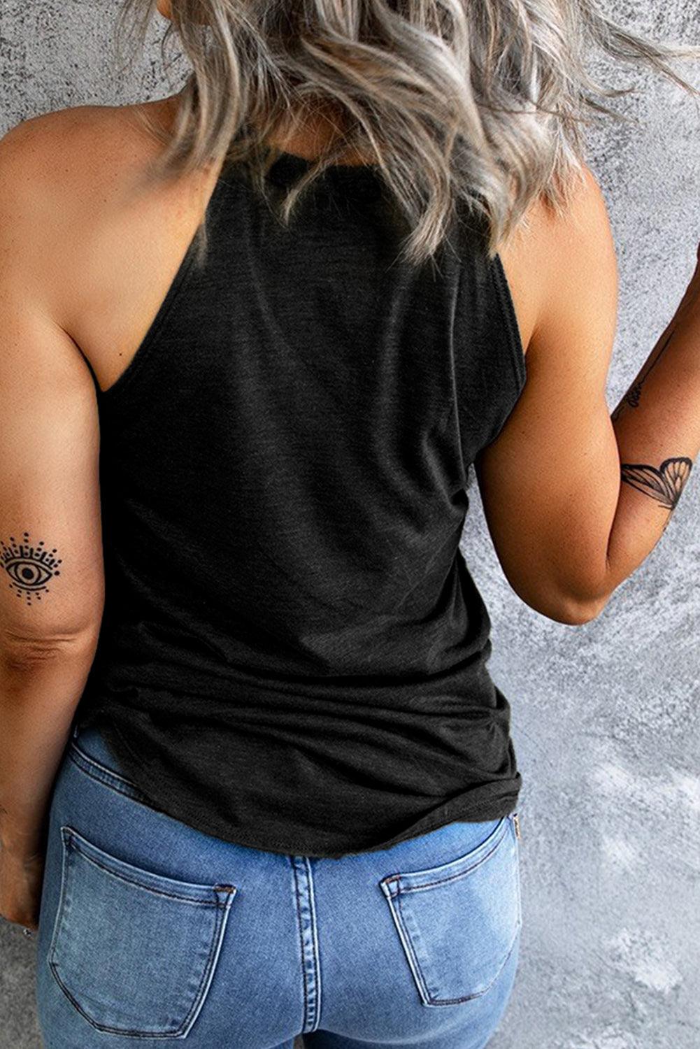 Jack-O'-Lantern Graphic Tank Top - Olive Ave