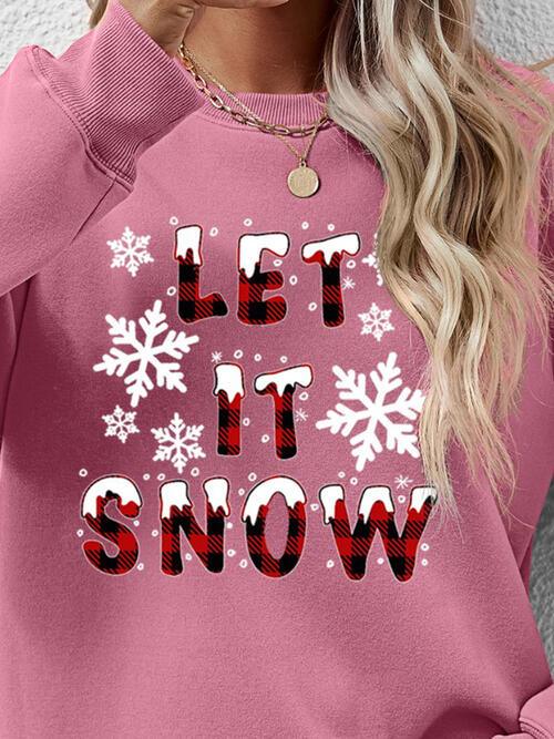 LET IT SNOW Sweatshirt in 9 Colors - Olive Ave