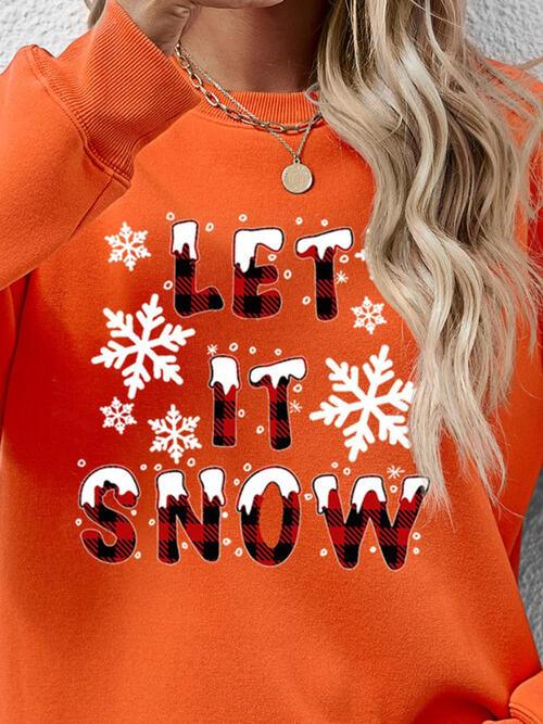 LET IT SNOW Sweatshirt in 9 Colors - Olive Ave