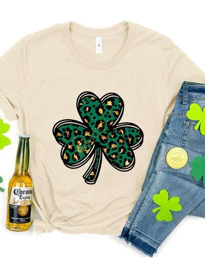 Lucky Clover Short Sleeve T-Shirt in 3 Colors - Olive Ave