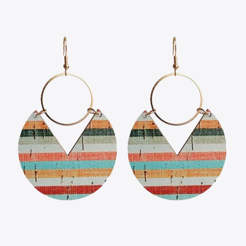 Ms.Pac-Man Shape Wooden Dangle Earrings - Olive Ave