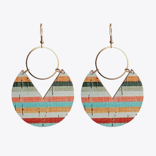 Ms.Pac-Man Shape Wooden Dangle Earrings - Olive Ave