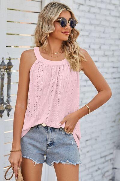 Openwork Wide Strap Tank in 6 colors - Olive Ave