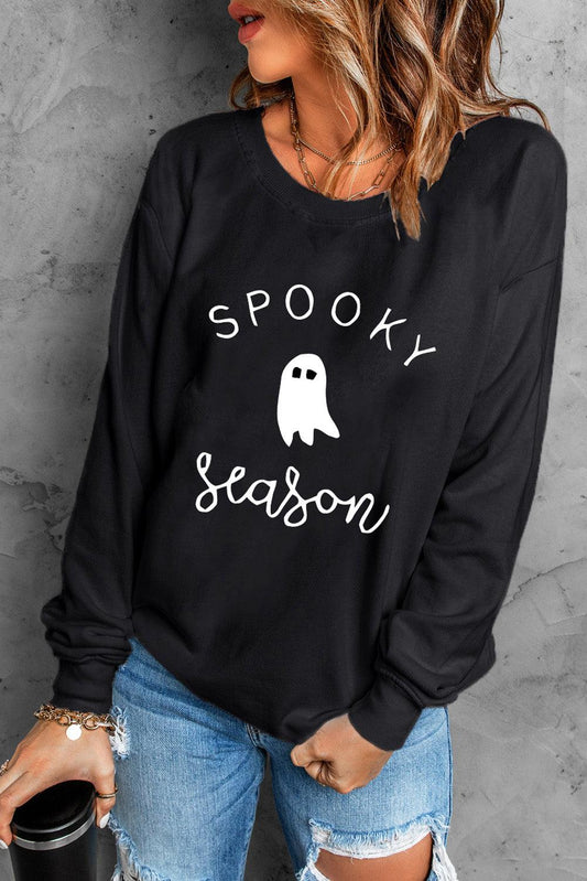 SPOOKY SEASON Graphic Sweatshirt - Olive Ave