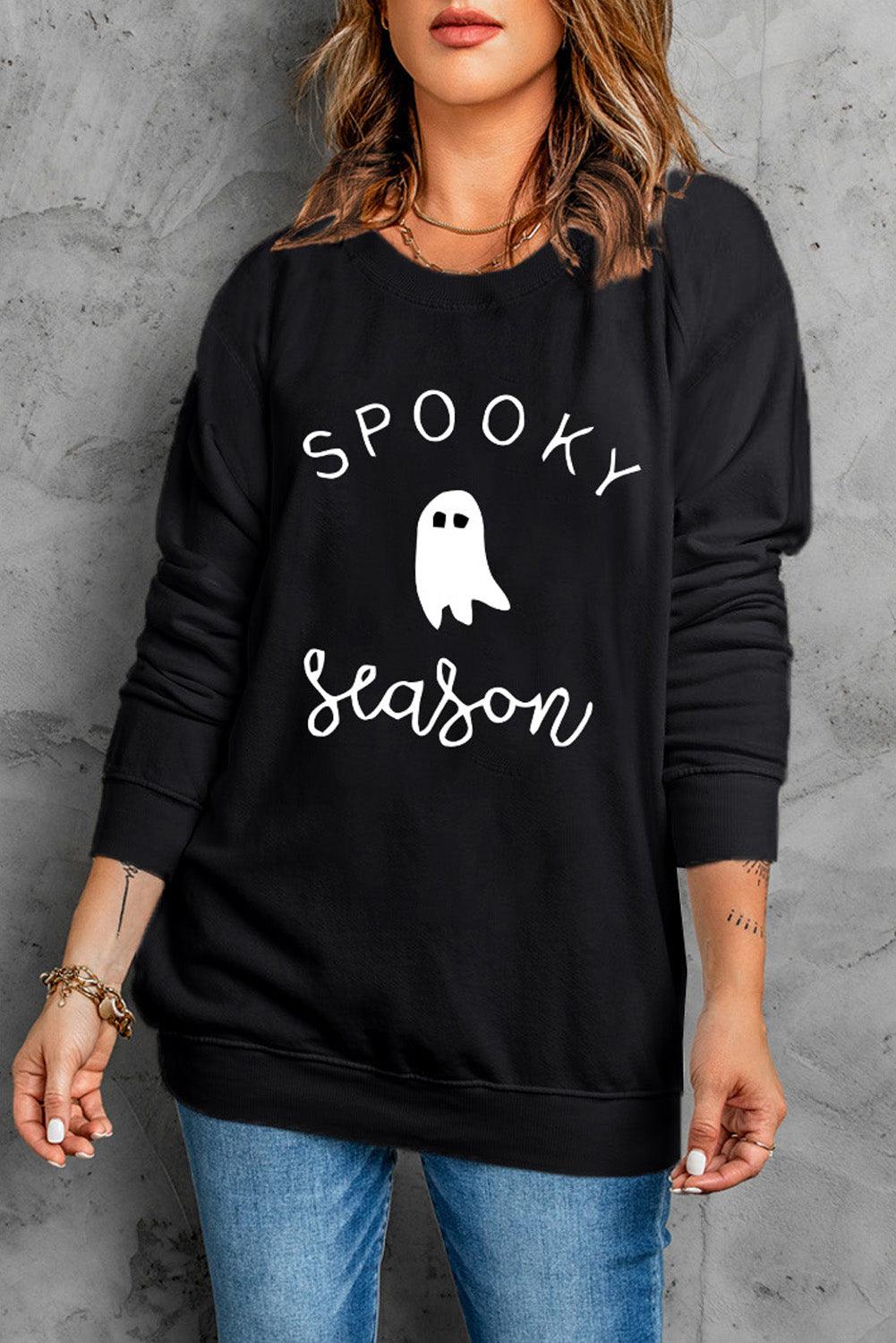 SPOOKY SEASON Graphic Sweatshirt - Olive Ave