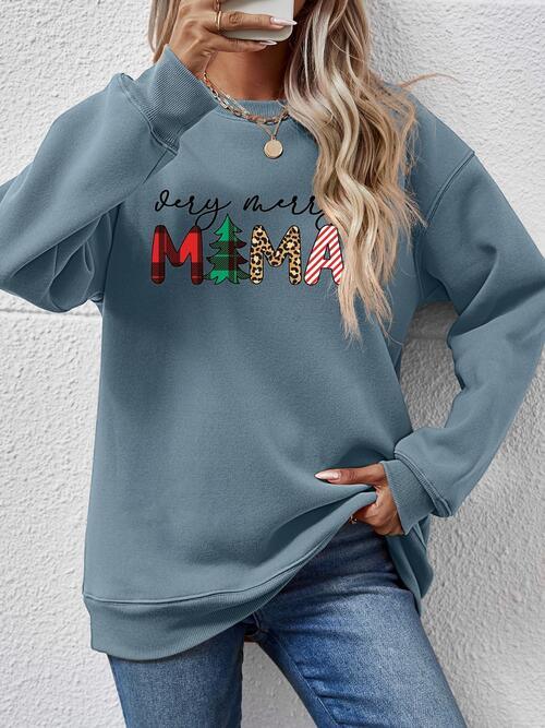 VERY MERRY MAMA Sweatshirt in 9 Colors - Olive Ave
