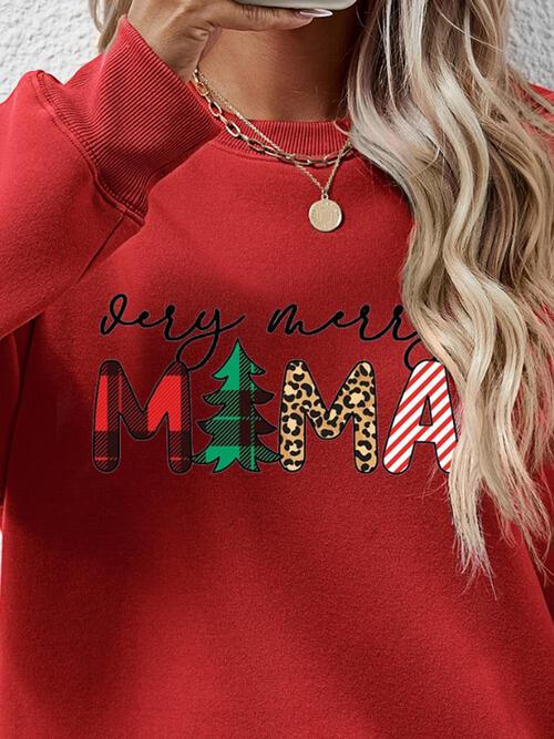 VERY MERRY MAMA Sweatshirt in 9 Colors - Olive Ave