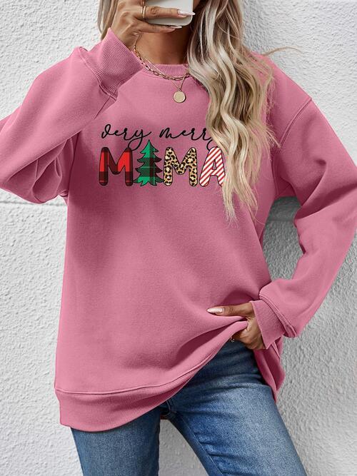 VERY MERRY MAMA Sweatshirt in 9 Colors - Olive Ave