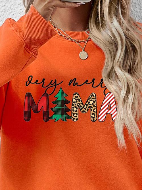 VERY MERRY MAMA Sweatshirt in 9 Colors - Olive Ave