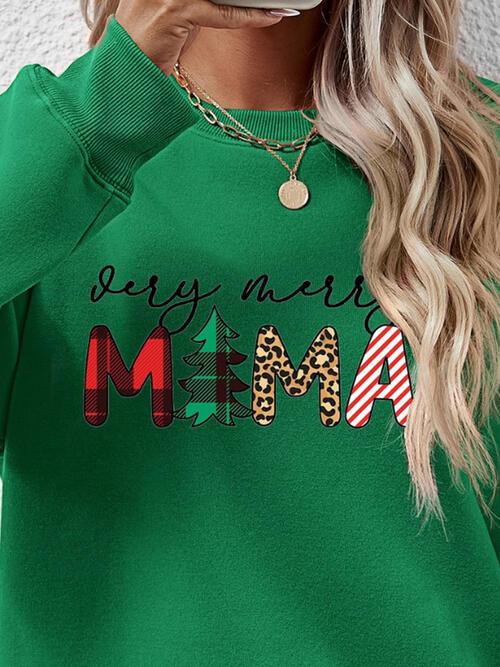 VERY MERRY MAMA Sweatshirt in 9 Colors - Olive Ave