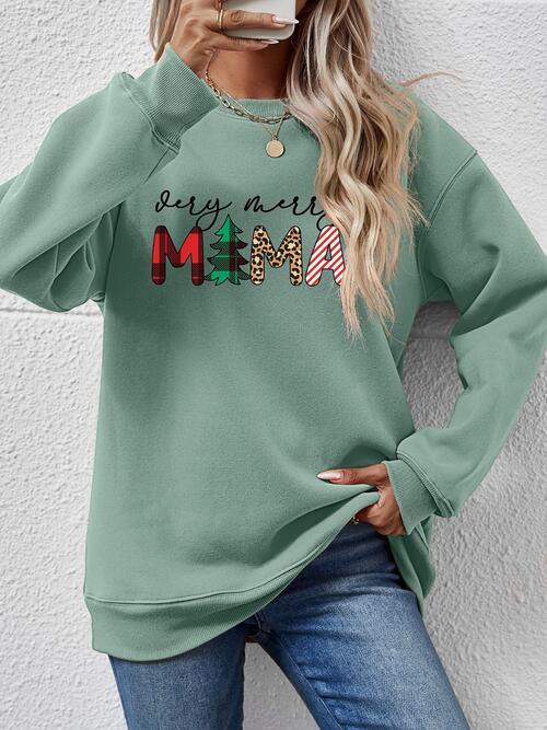 VERY MERRY MAMA Sweatshirt in 9 Colors - Olive Ave