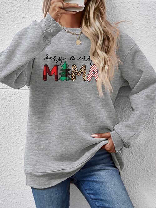VERY MERRY MAMA Sweatshirt in 9 Colors - Olive Ave