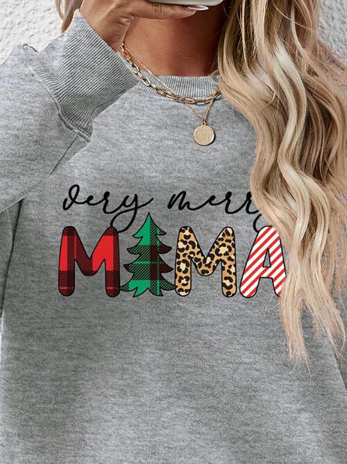 VERY MERRY MAMA Sweatshirt in 9 Colors - Olive Ave