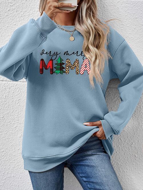 VERY MERRY MAMA Sweatshirt in 9 Colors - Olive Ave
