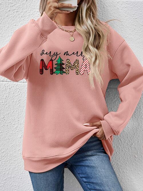 VERY MERRY MAMA Sweatshirt in 9 Colors - Olive Ave