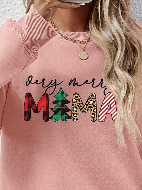VERY MERRY MAMA Sweatshirt in 9 Colors - Olive Ave