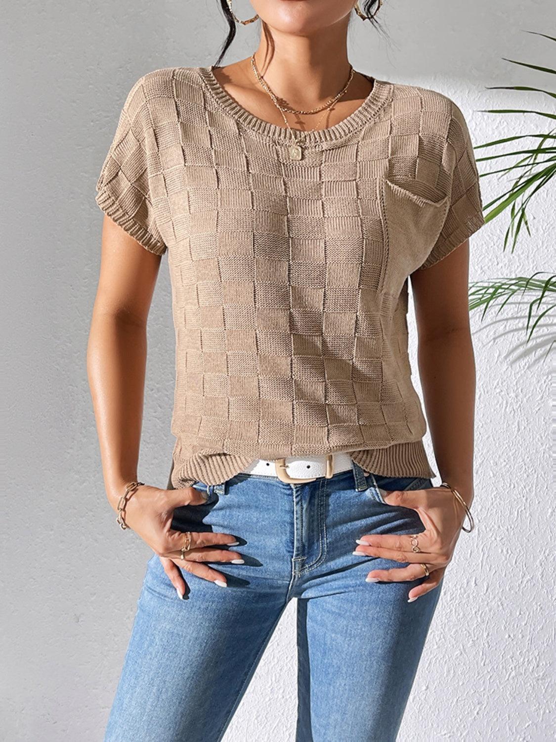 Square Knit Top in 7 Colors - Olive Ave