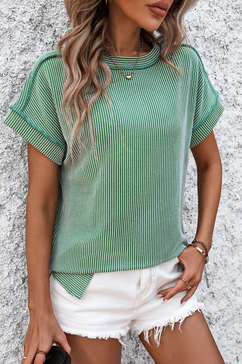 Striped Short Sleeve Top in 6 Colors