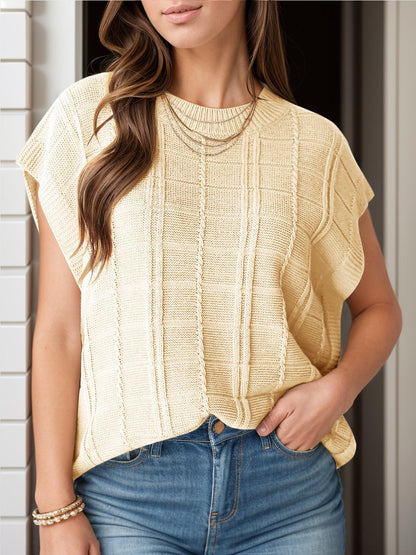 Cap Sleeve Knit Top in 7 Colors - Olive Ave