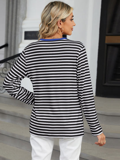 Striped Notched Top in 6 Colors