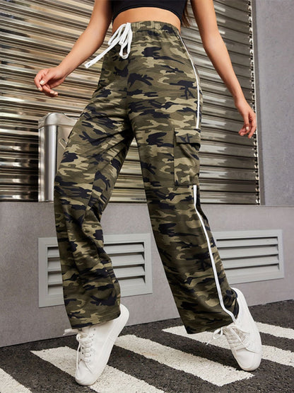 Camouflage Pants with Cargo Pockets