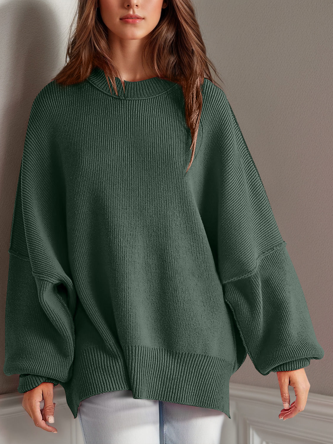 Side Slit  Sweater in 12 Colors