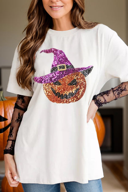 Sequin Pumpkin T-Shirt