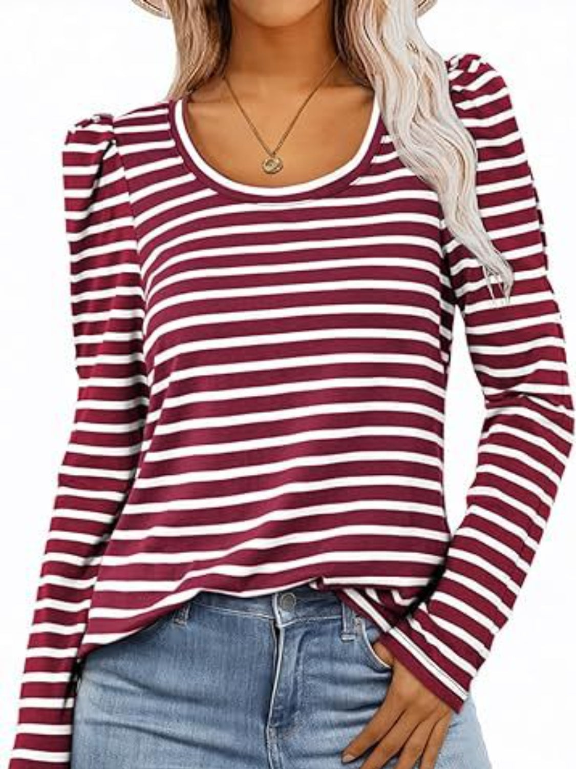 Striped Long Sleeve Top in 6 Colors - Olive Ave