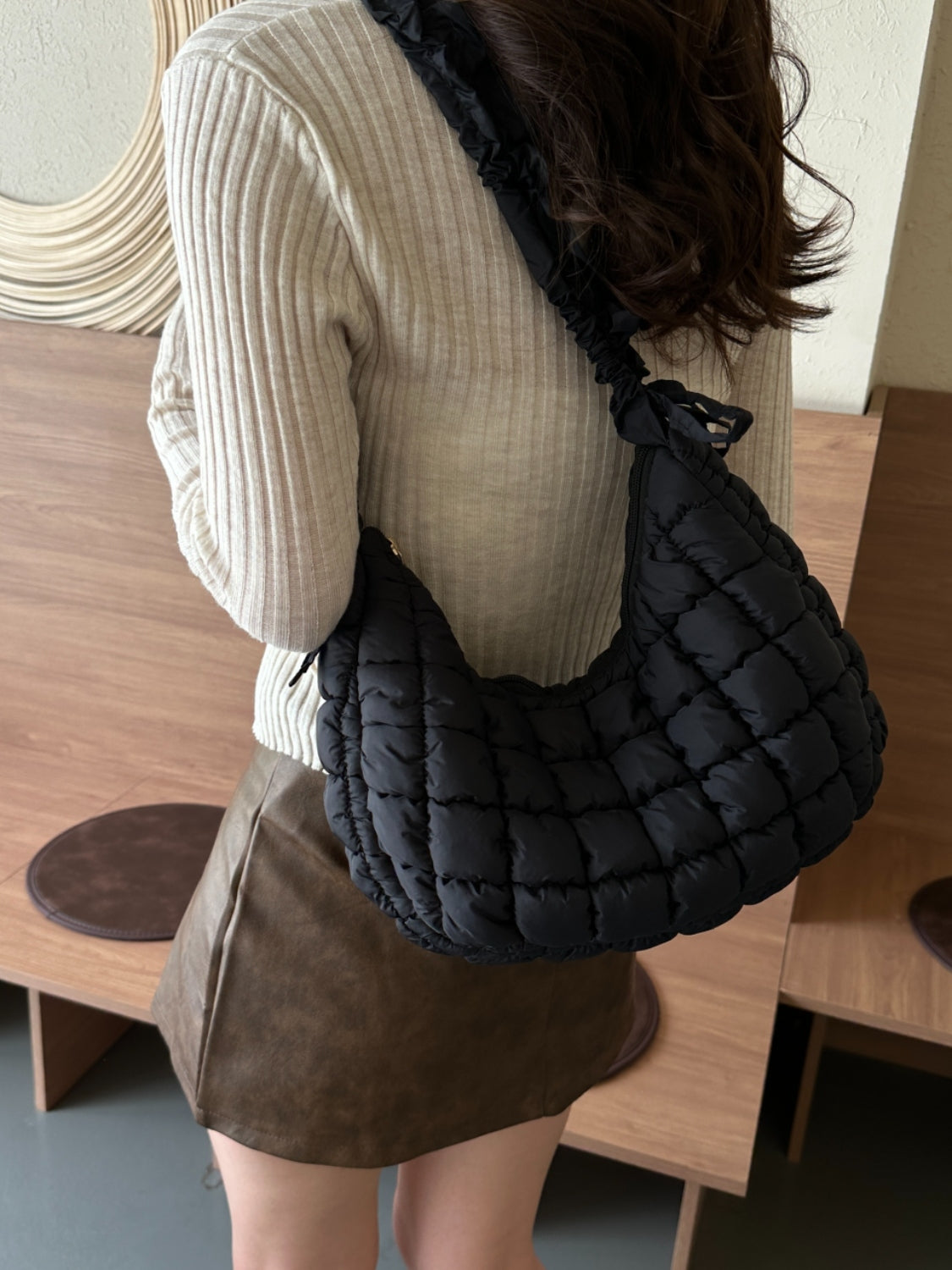 Bubble Quilted Shoulder Bag in 6 Colors