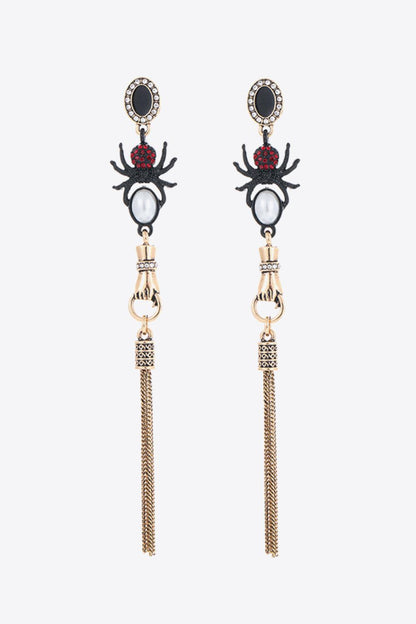 18K Gold-Plated Spider Drop Earrings - Olive Ave