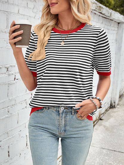 Striped Contrast Top in 7 Colors