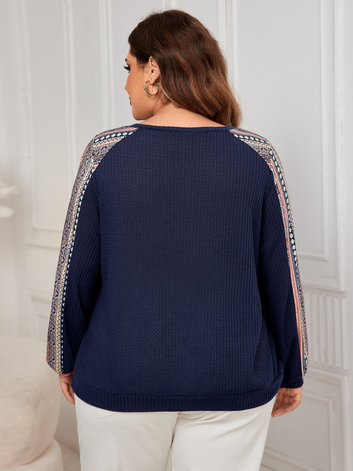 Plus Size Printed Sweatshirt in 3 Colors