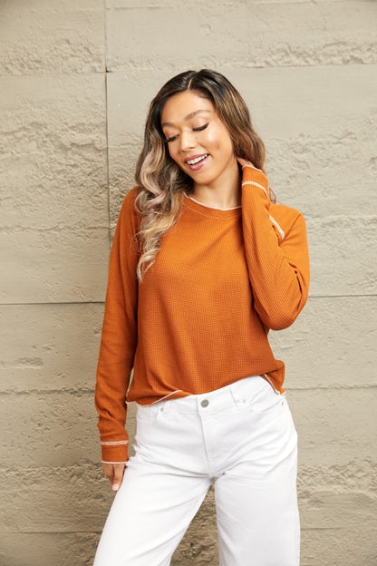 Long Raglan Sleeve Top in 2 Colors