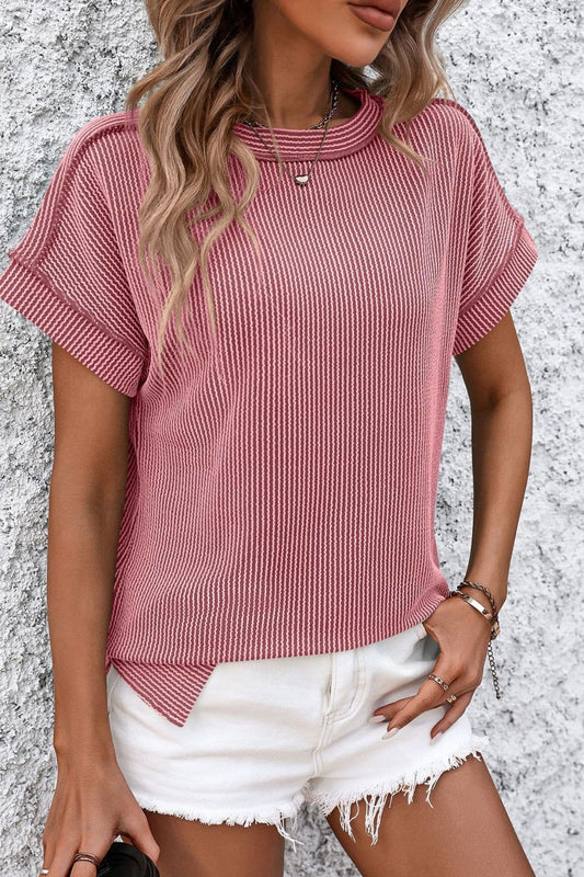 Striped Short Sleeve Top in 6 Colors