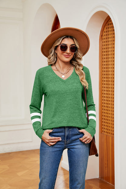 Striped Long Sleeve Top in 7 Colors