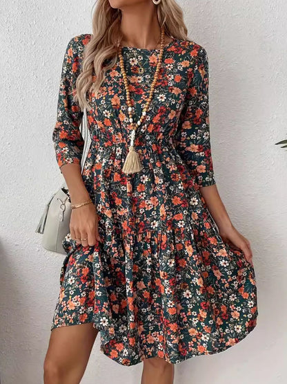 Frill Floral Dress