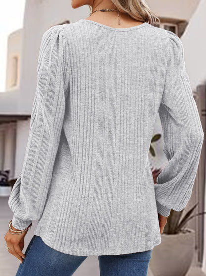 Ribbed Square Neck Top in 6 Colors