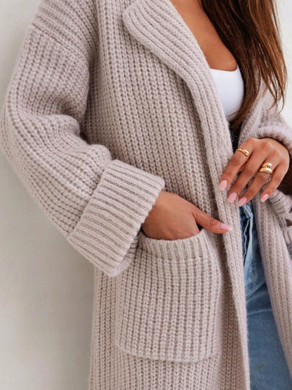 Collared Neck Cardigan in 4 Colors