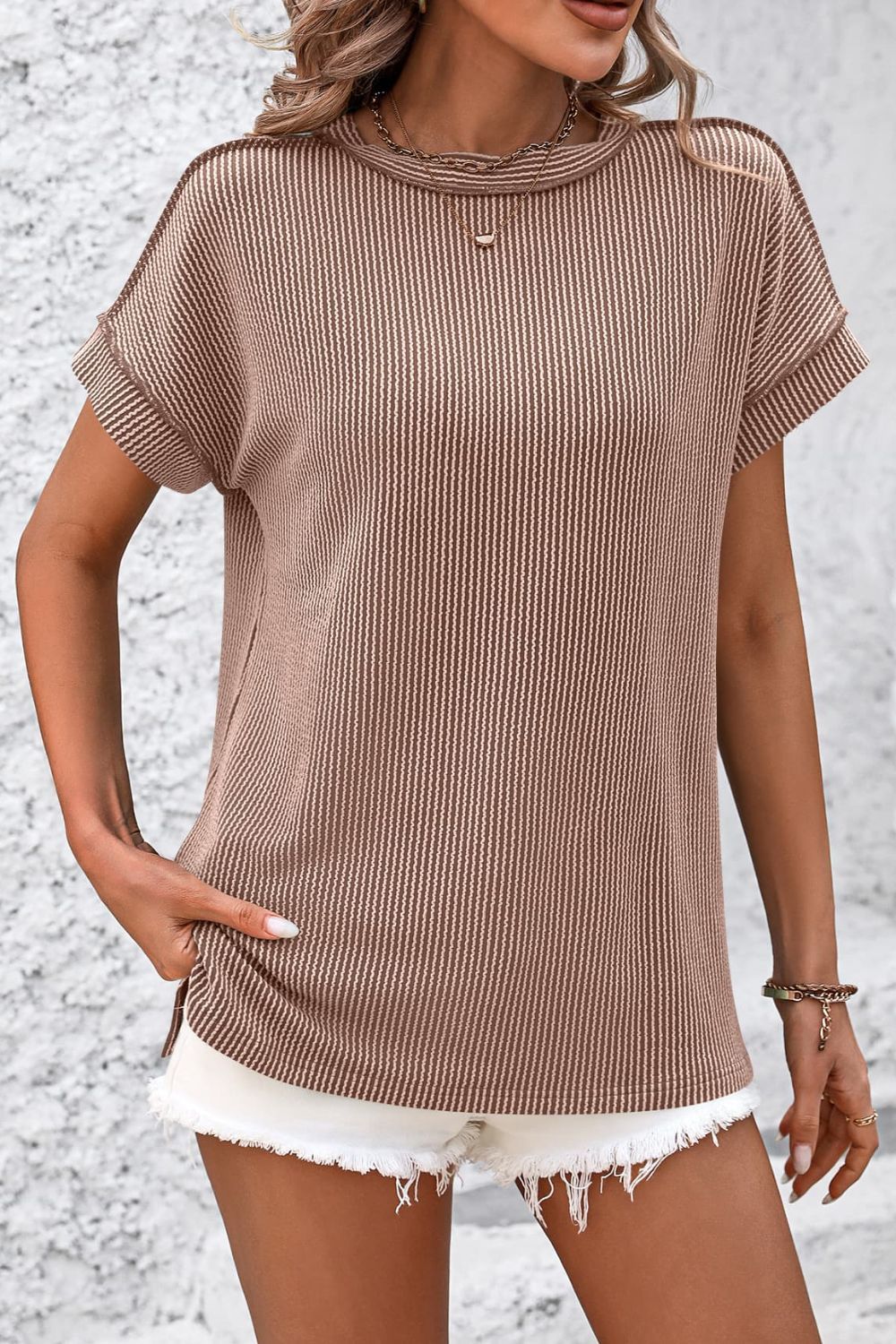 Striped Short Sleeve Top in 6 Colors