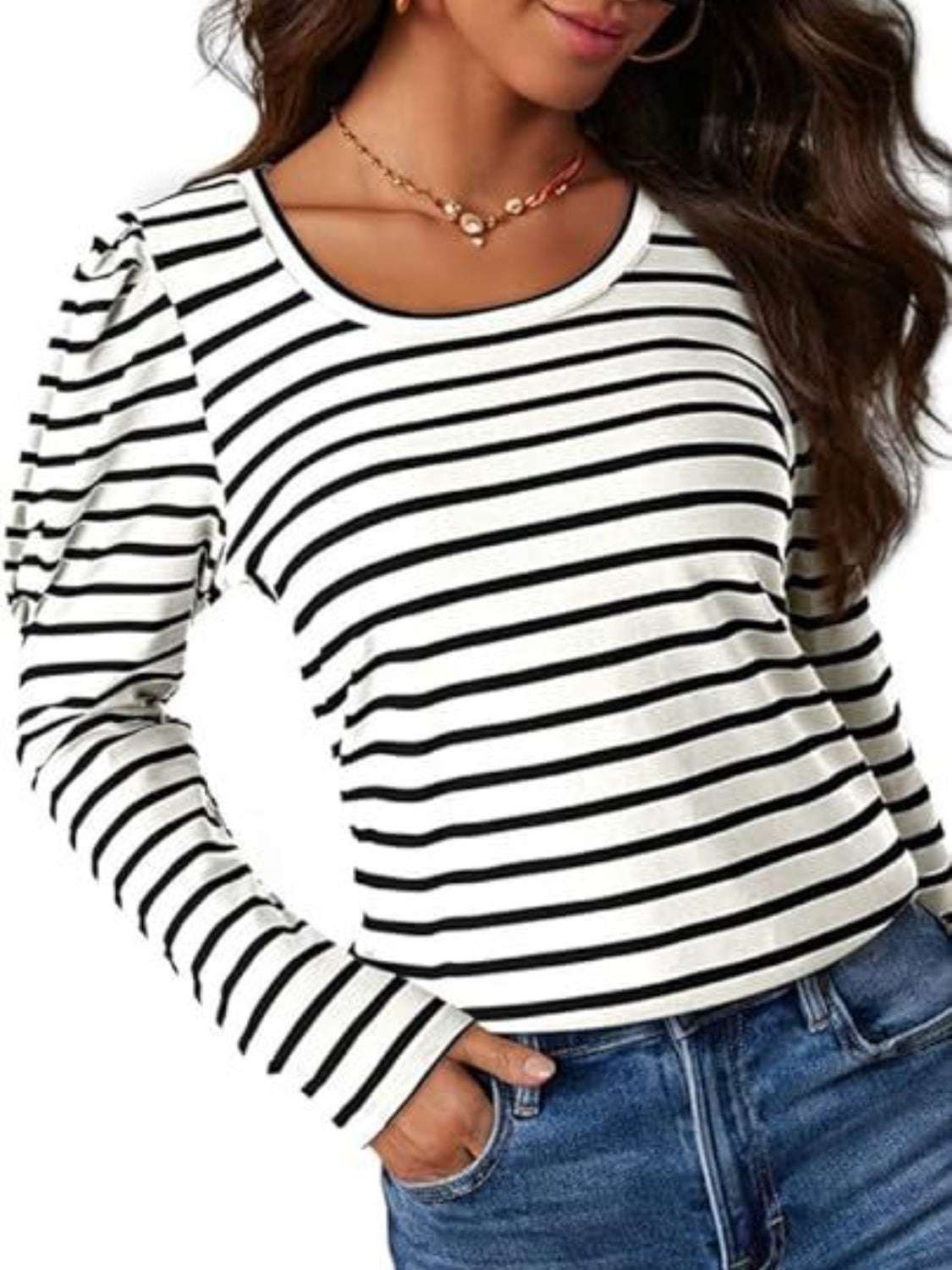 Striped Long Sleeve Top in 6 Colors - Olive Ave