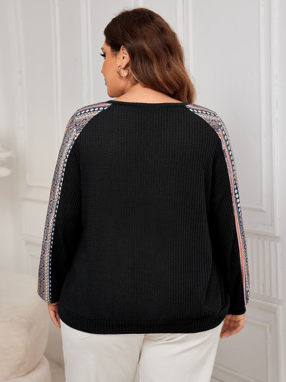 Plus Size Printed Sweatshirt in 3 Colors