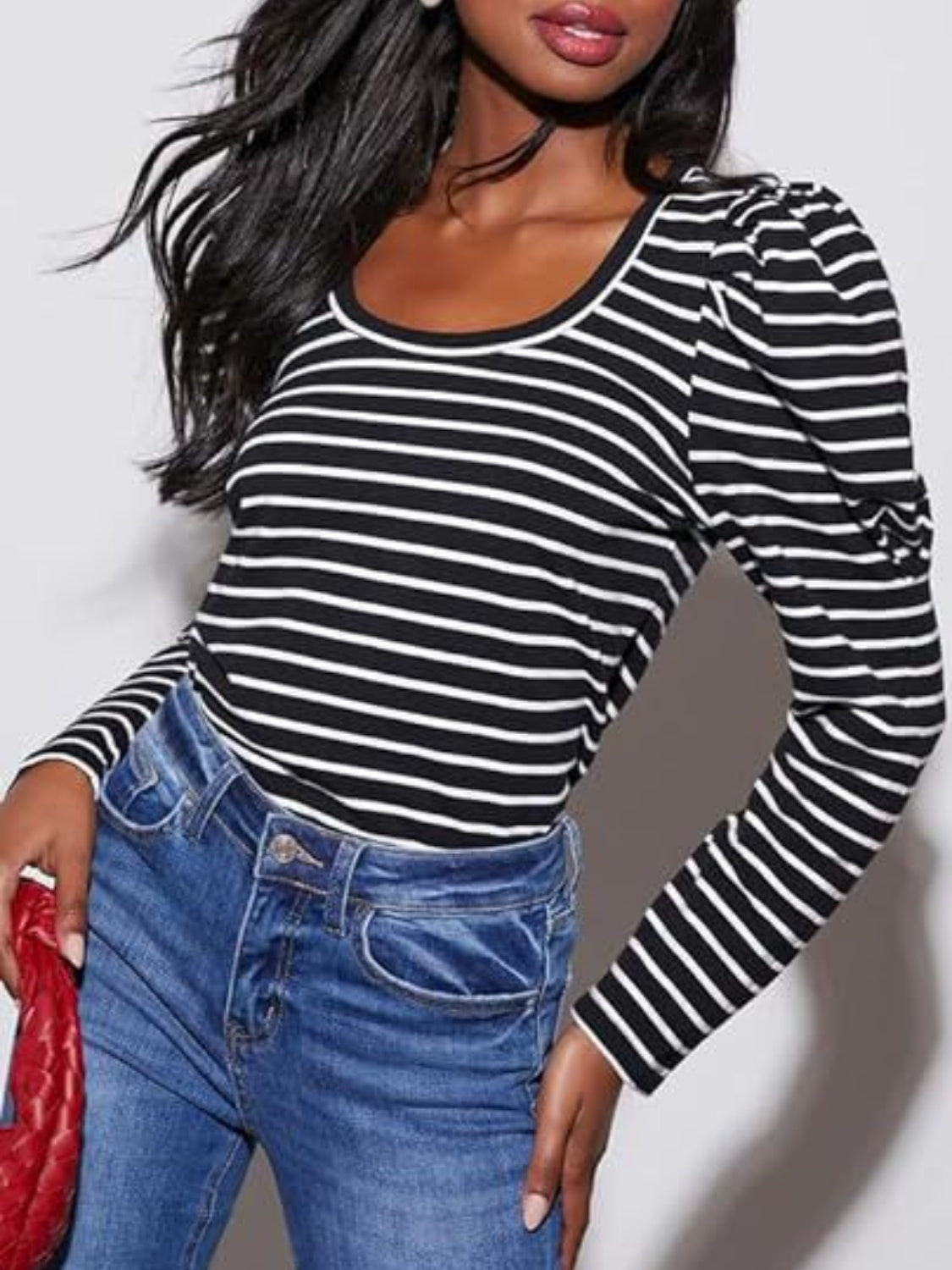 Striped Long Sleeve Top in 6 Colors - Olive Ave