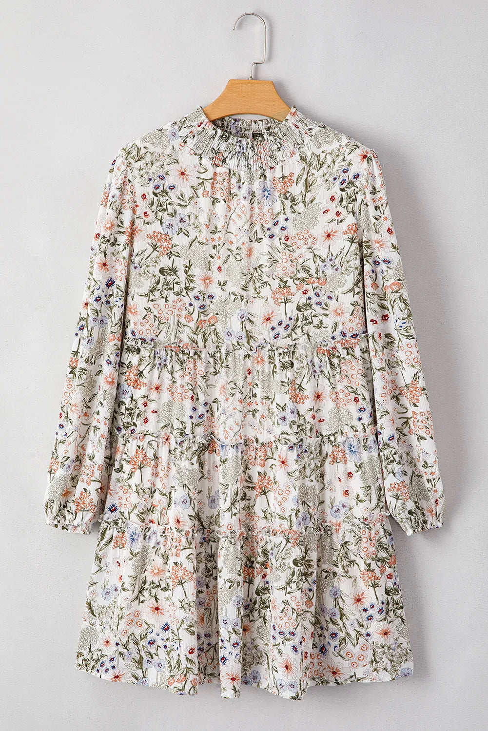 Printed Long Sleeve Dress