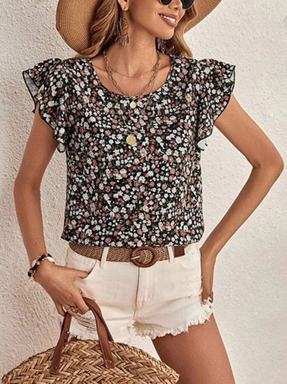 Ditsy Floral Top in 3 Colors