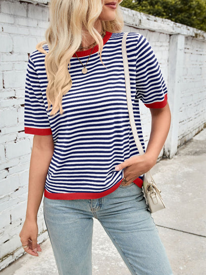 Striped Contrast Top in 7 Colors